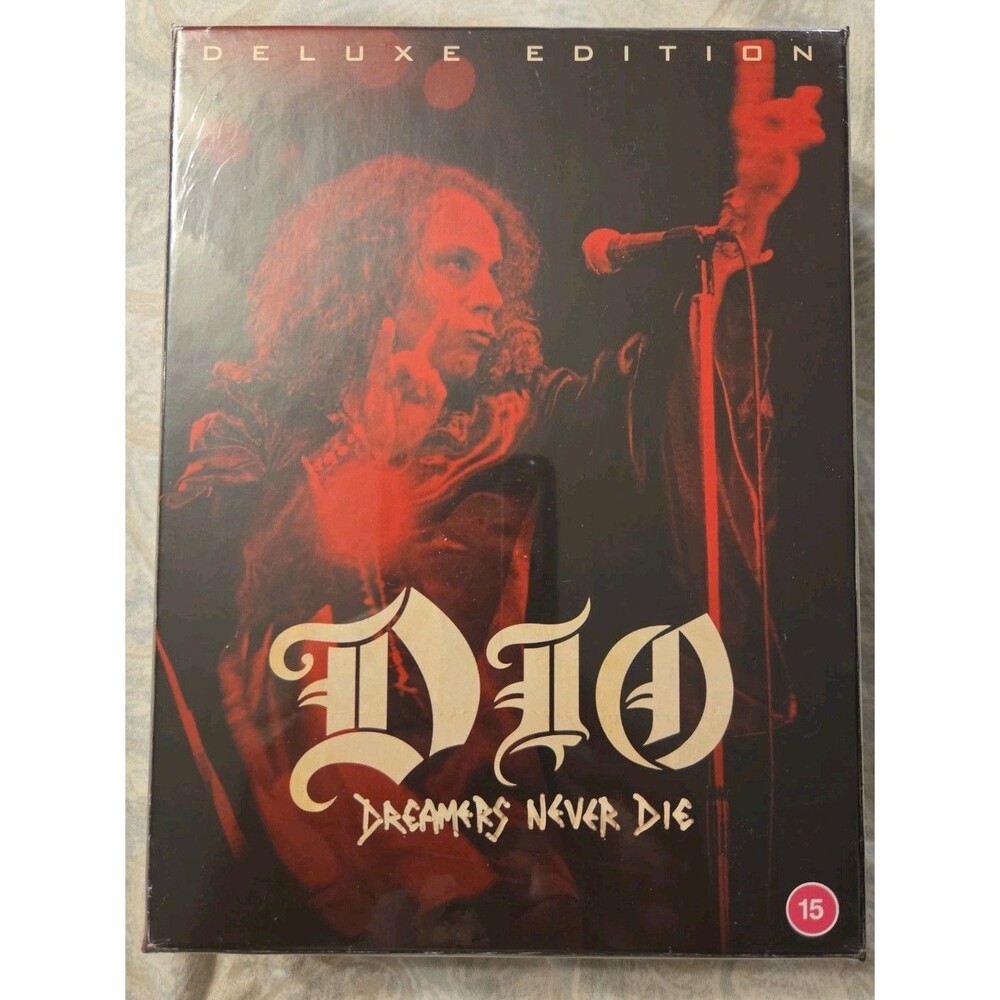 New Dio Dreamers Never Die DVD Blu-ray Deluxe Set Sealed Import Poster Cards Pin